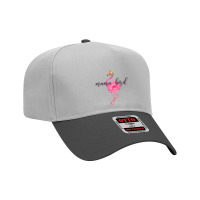 Flower Pink Mama Bird Momma Flamingo Summer Sea 2019 Floral Adjustable Baseball Cap | Artistshot