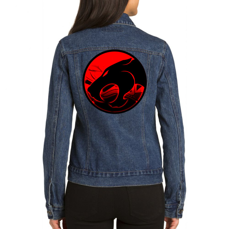 Thundercat Blackred Blues Ladies Denim Jacket by jhajal shop | Artistshot