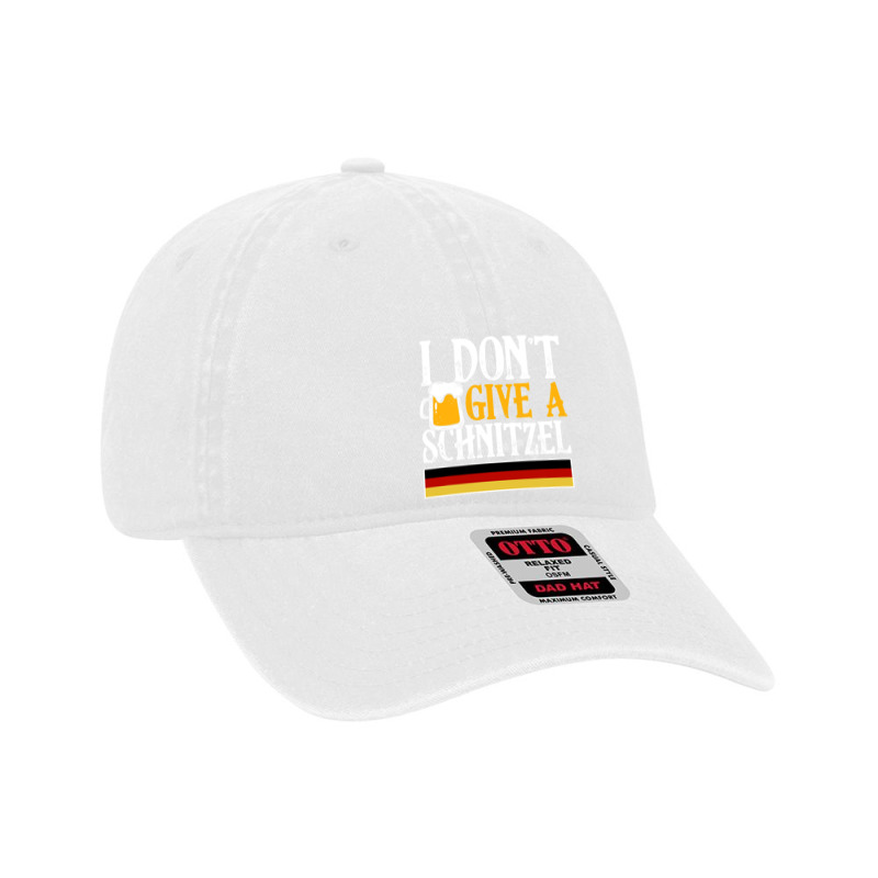 I Don't Give A Schnitzel German Beer Wurst Funny Oktoberfest Dyed Cap by VictorCruz | Artistshot