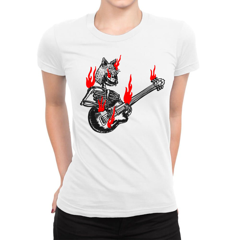 Thundercat Blackred Blues Ladies Fitted T-Shirt by jhajal shop | Artistshot