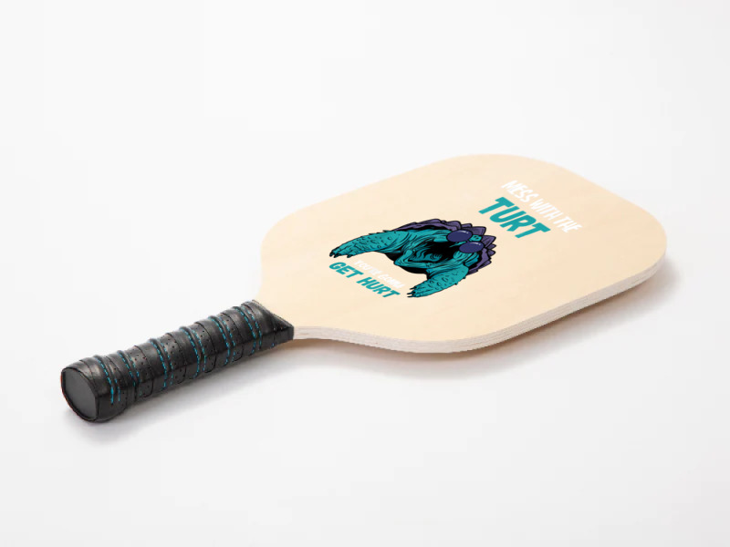 Snapping Turtle Mess With The Turt Snapping Turtle Lover T Shirt Pickleball Paddle | Artistshot