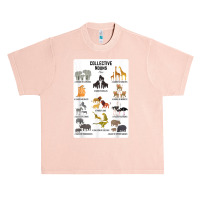 Collective Nouns Africa Animal Family Group Endangered T Shirt Urban Heavy T-shirt | Artistshot