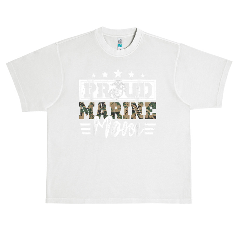 Proud Marine Military Veteran Mom Mama Mommy Mother's Day T Shirt Urban Heavy T-shirt by cm-arts | Artistshot