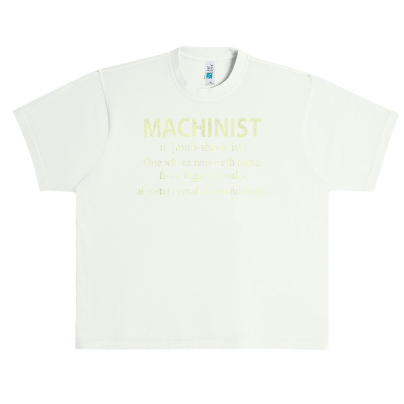 Cnc Machinist Definition Funny Engineers Machinist T Shirt Urban Heavy T-shirt | Artistshot