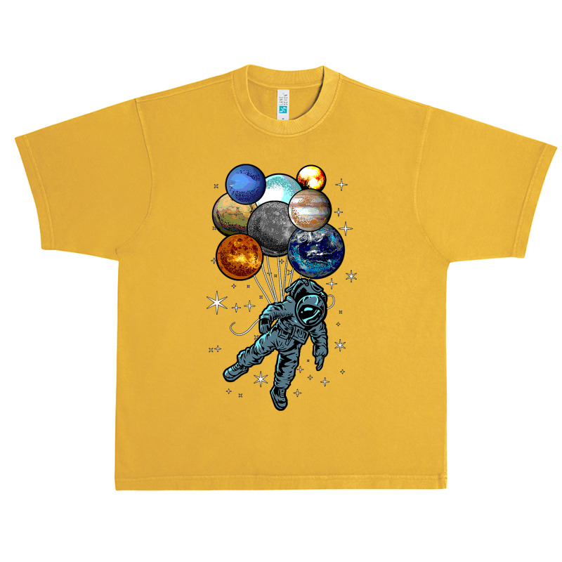 Astronaut Space Balloons Moon Mars Planets  Astronaut Urban Heavy T-shirt by AuturoMedero90 | Artistshot