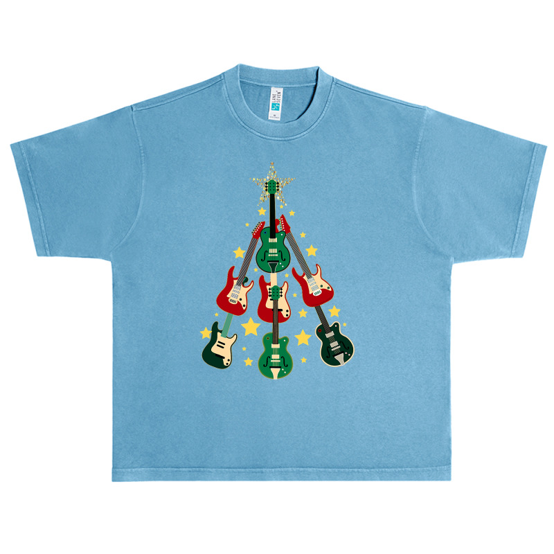 Cool Guitar Christmas Tree Guitar Lovers Christmas Tree Urban Heavy T-shirt | Artistshot