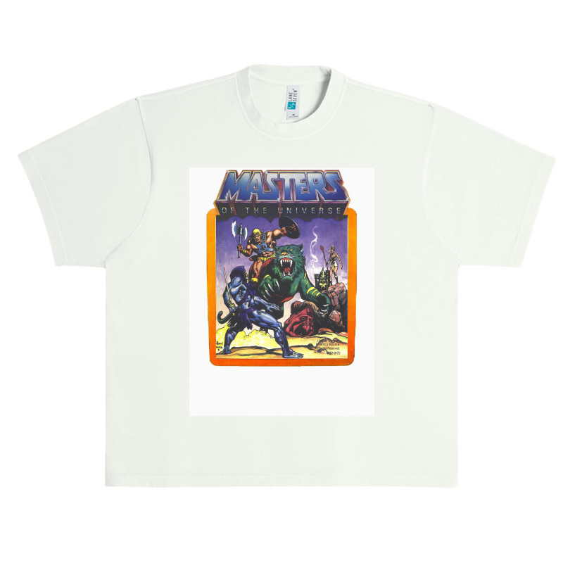 He   Man Masters Of The Universe Battle Scene With Skeletor Urban Heavy T-shirt by alove | Artistshot