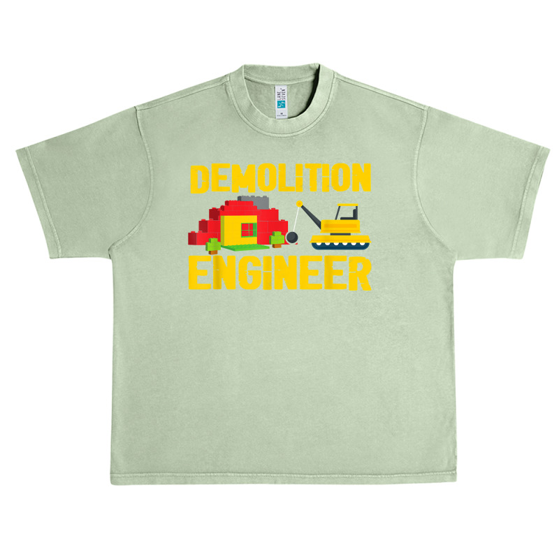 Demolition Engineer Master Builder Building Blocks Bricks For Fans Urban Heavy T-shirt | Artistshot