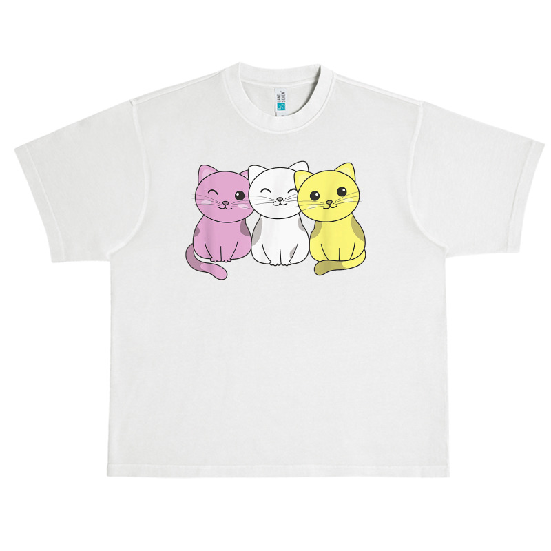 Twink Flag Pile Pride Lgbtq Cats Cute Twink Cat Urban Heavy T-shirt | Artistshot