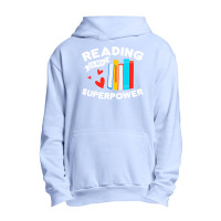 Reading Is My Superpower Design, Book Design, Book Lovers Urban Pullover Hoodie | Artistshot