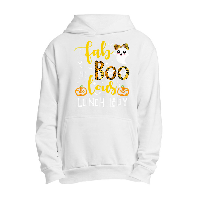 Leopard Fab Boo Lous Lunch Lady Team Teacher Spooky Season Urban Pullover Hoodie by MadisonDesign | Artistshot