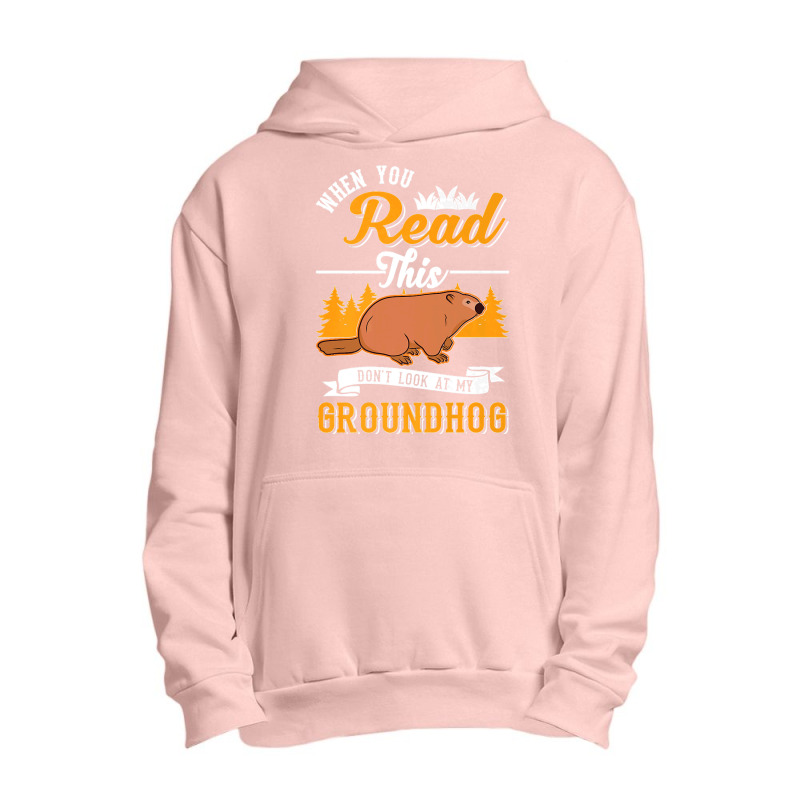 36.when You Read This Don't Look At My Groundhog Marmot Premium Urban Pullover Hoodie by LisaMarieRangel | Artistshot