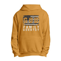 God Family Country Patriotic Proud Soldier Usa Memorial Day Birthday G Urban Pullover Hoodie | Artistshot