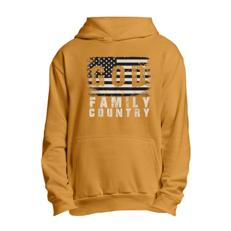 God Family Country Patriotic Proud Soldier Usa Memorial Day Birthday G Urban Pullover Hoodie | Artistshot