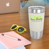 Lymphoma Cancer Lime Ribbon Strong Warrior Awareness Leatherette Tumbler | Artistshot