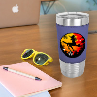 Halloween Graphic T-shirt Design And Typography Leatherette Tumbler | Artistshot