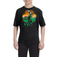 Patrick's Day Bmx Motocross Bike Racing Bicycle Rider Sports Youth Tee | Artistshot