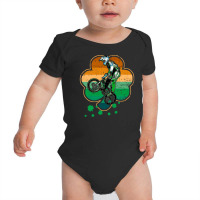 Patrick's Day Bmx Motocross Bike Racing Bicycle Rider Sports Baby Bodysuit | Artistshot