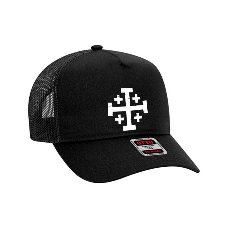 Crusader Cross Of Jerusalem Mesh Back Trucker Hat | Artistshot