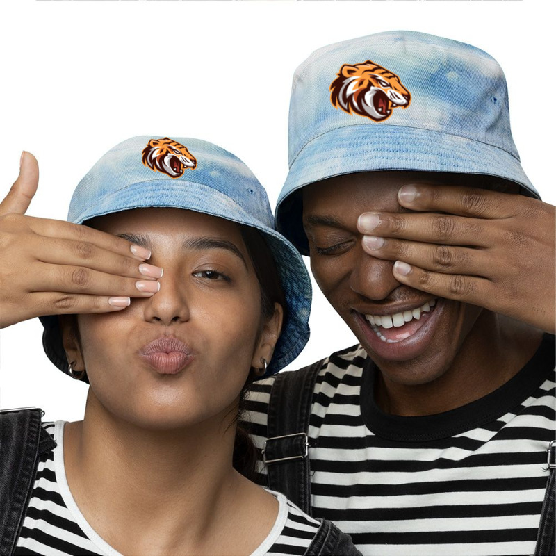 Tiger Vector Tie Dyed Bucket Hat | Artistshot