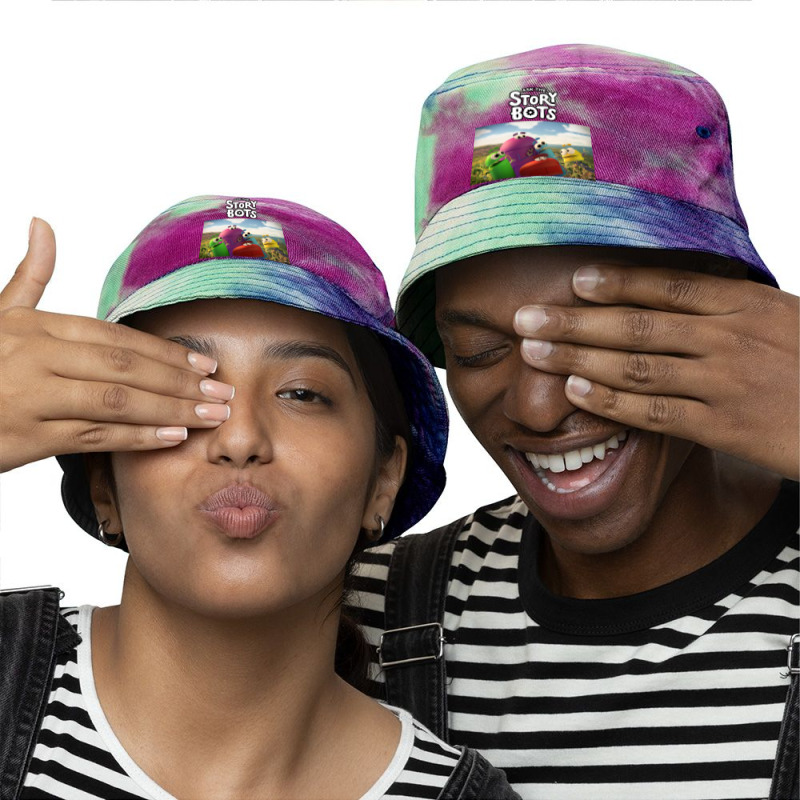 Ask The Storybots Tie Dyed Bucket Hat by bisnisharam | Artistshot