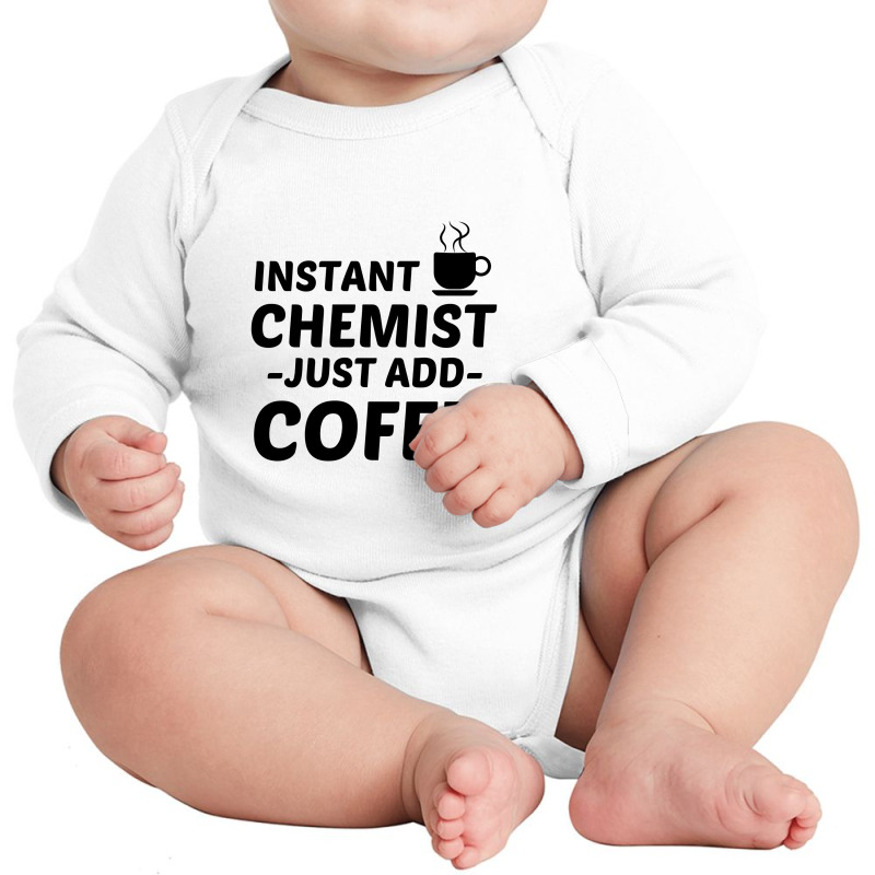 Chemist Instant Just Add Coffee Long Sleeve Baby Bodysuit by Perfect Designers | Artistshot