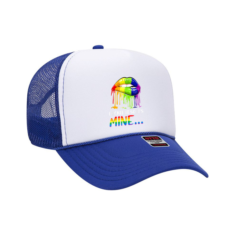 I Licked It So It Mine , Gay Pride Lgbt Foam Trucker Hat by Hoang95 | Artistshot