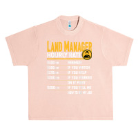 Land Manager Hourly Rate   Funny Property Manager T Shirt Urban Heavy T-shirt | Artistshot