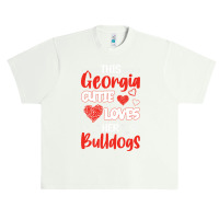 This Georgia Cutie Loves Her Bulldogs! Fun Football Urban Heavy T-shirt | Artistshot