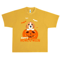 Cute Halloween Beagle Dog Pumpkin Costumes Thanksgiving Urban Heavy T-shirt | Artistshot