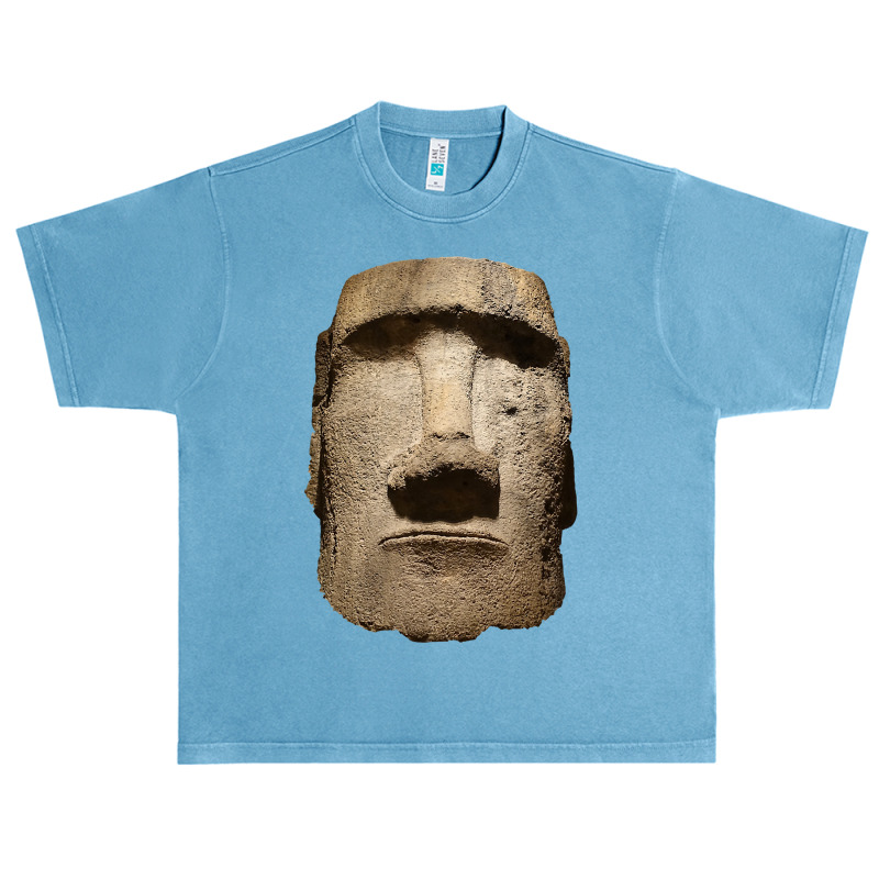 Easter Island Moai Statue Monolith World Mystery Urban Heavy T-shirt | Artistshot