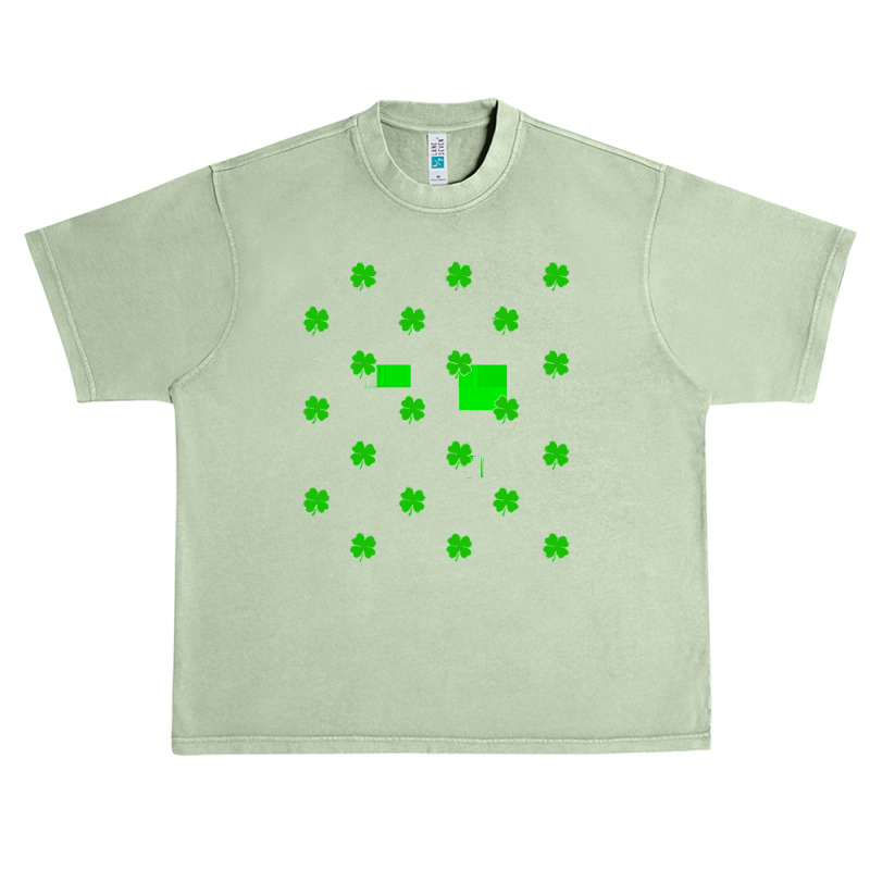 Clover Green Checkered Pattern T  Shirt1450 Urban Heavy T-shirt | Artistshot