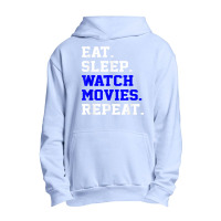 Eat Sleep Watching Movie Repeat Daily Life Activity T Shirt Urban Pullover Hoodie | Artistshot