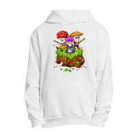 Hippie Mushrooms Fishing Forest Fungi Foraging Mycology T Shirt Urban Pullover Hoodie | Artistshot