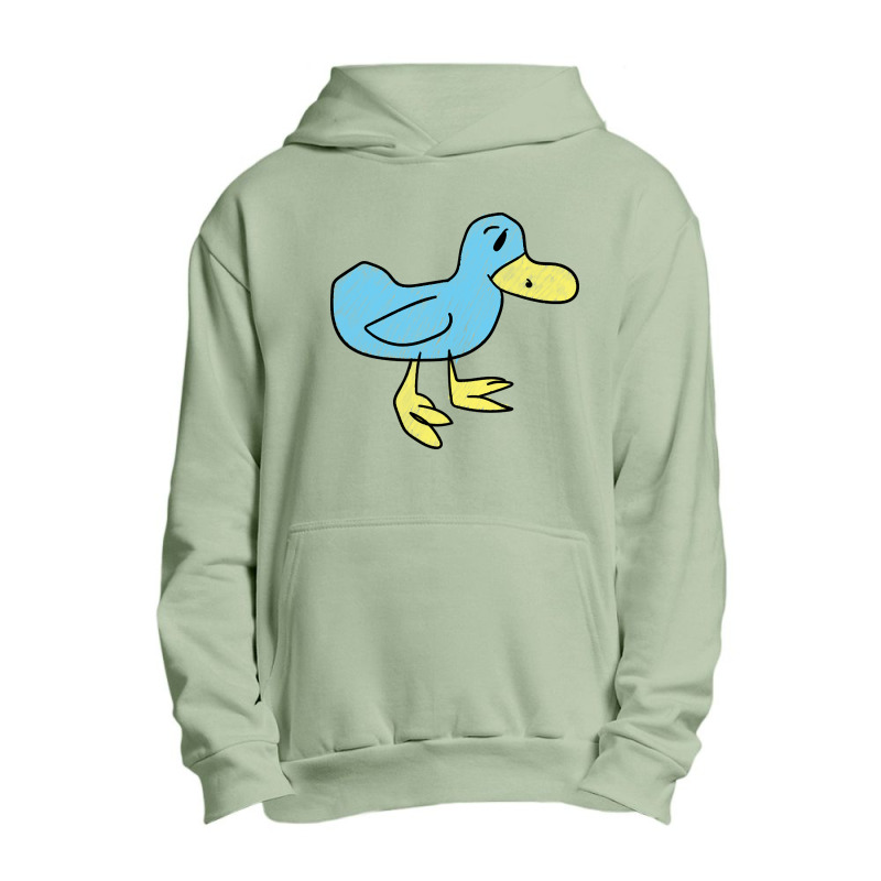 Blue Duck - That's Quacktastic! Urban Pullover Hoodie | Artistshot