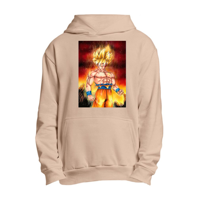 Goku Ssj Figure Class Urban Pullover Hoodie by greggjvandervor | Artistshot