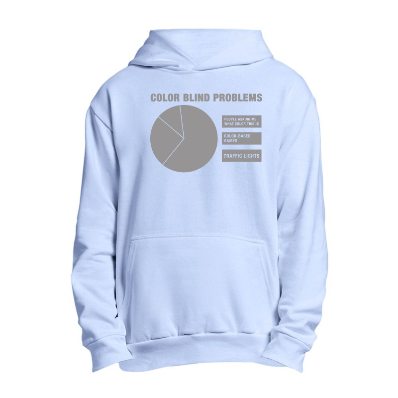 Color Blind Problems Urban Pullover Hoodie by Mblentot | Artistshot