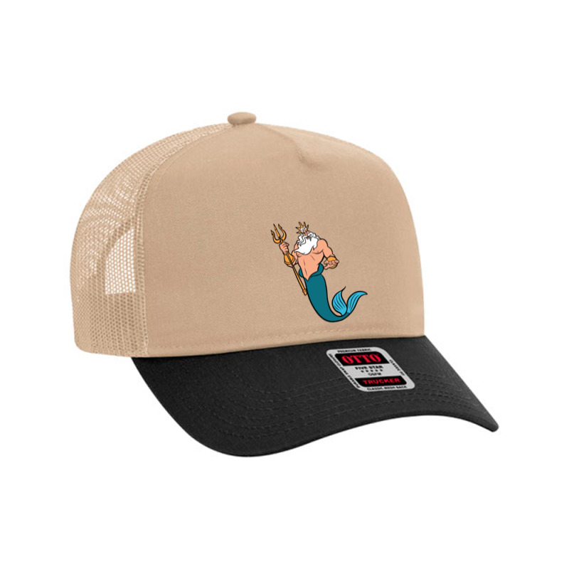 King Triton Mesh Back Trucker Hat by mukidey | Artistshot