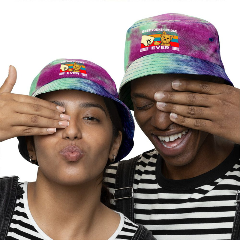 Best Yorkshire Dad Ever Tie Dyed Bucket Hat by atereabag | Artistshot