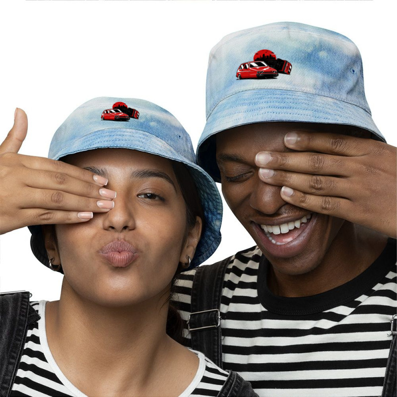 Red Reliant Robin Upside Down Tie Dyed Bucket Hat by wirahasa | Artistshot