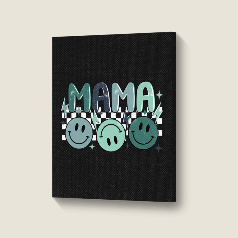 Grunge Boy Mama Portrait Canvas Print | Artistshot