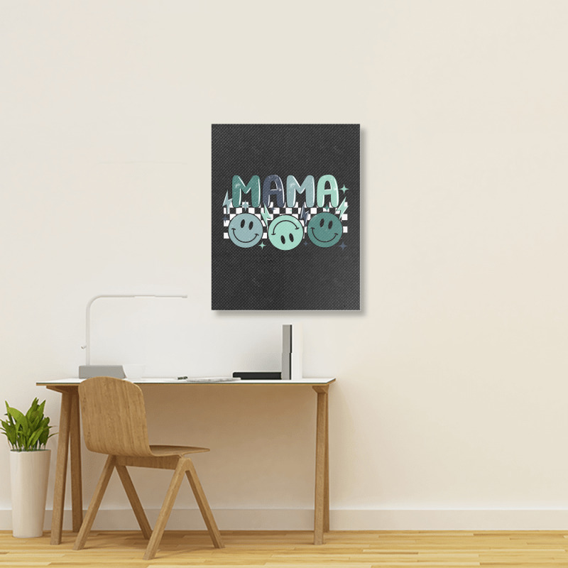 Grunge Boy Mama Portrait Canvas Print | Artistshot