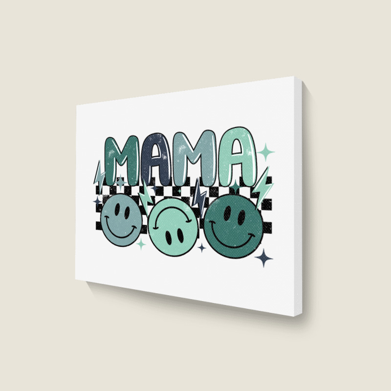 Grunge Boy Mama Landscape Canvas Print | Artistshot