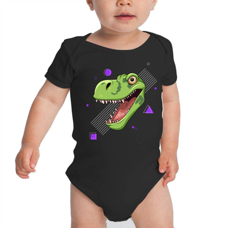 Ferocious T-rex Head Baby Bodysuit | Artistshot