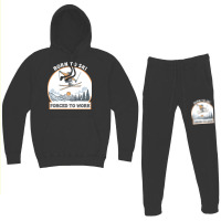 Born To Ski Forced To Work - Skier Skiing Winter Hoodie & Jogger Set | Artistshot