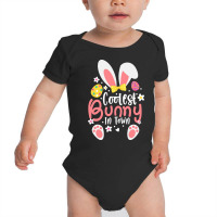 Easter Ears T  Shirt Coolest Bunny In Town Cute Easter Ears Clothes Fo Baby Bodysuit | Artistshot