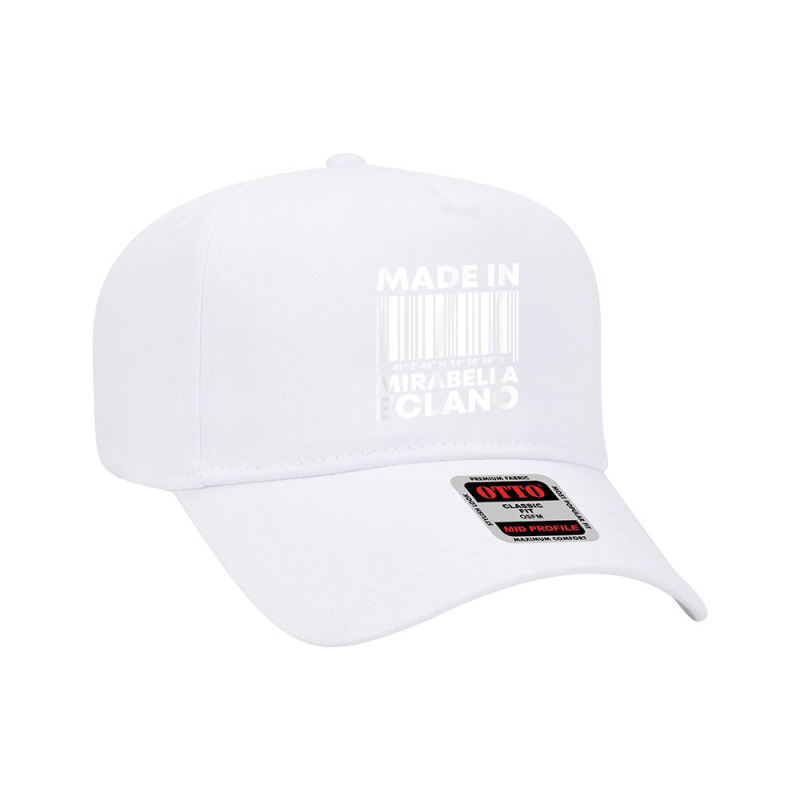 Made In Mirabella Eclano Barcode T Shirt Adjustable Baseball Cap | Artistshot