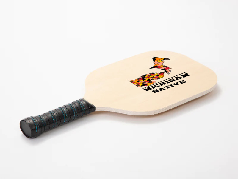 Love Raised Born State Michigan Native T Shirt Pickleball Paddle | Artistshot