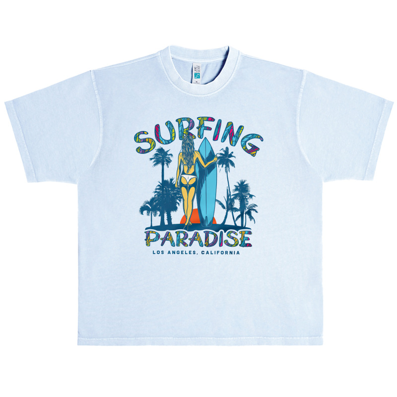 Surfing Paradise California, Surfing Paradise California Vintage, Surf Urban Heavy T-shirt | Artistshot