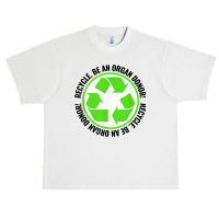 Recycle Become An Organ Donor Organ Donation Black And Green T Shirt Urban Heavy T-shirt | Artistshot